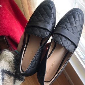 Black loafers